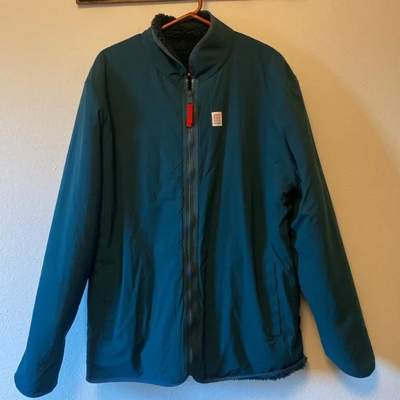 Topo Sherpa Jacket is 2 - in - 1 Size XXL Khaki color - Picture 5 of 6